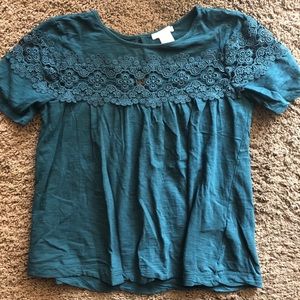 H&M Lace Pattern Shirt